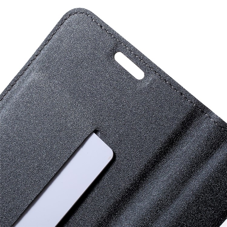 Sand-like Texture Leather Stand Case for Samsung Galaxy S8 Plus - Grey-6