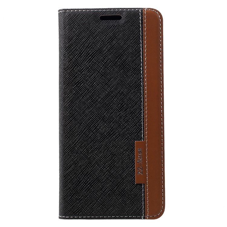 Cross Texture Leather Case with Card Slot for Samsung Galaxy S8 Plus - Black-2