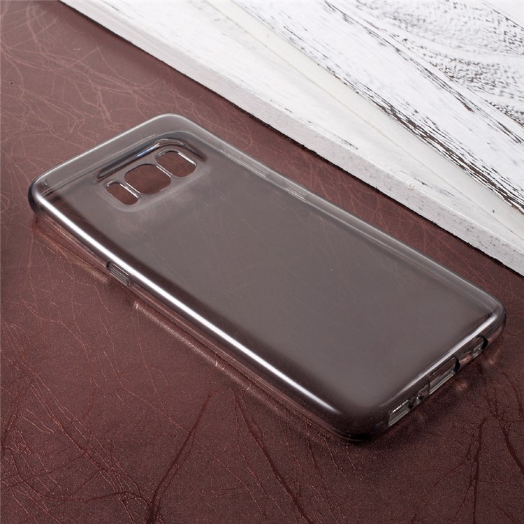 Clear TPU Protection Phone Case for Samsung Galaxy S8 - Grey-2