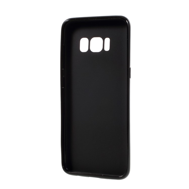 For Samsung Galaxy S8 Solid Color Glossy TPU Case Phone Cover - Black-3
