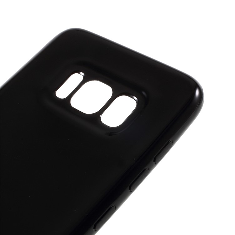 For Samsung Galaxy S8 Solid Color Glossy TPU Case Phone Cover - Black-4