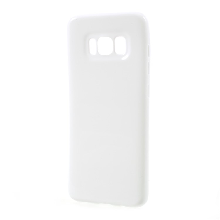 Solid Color Glossy Soft TPU Case Accessory for Samsung Galaxy S8 - White-2