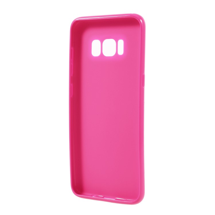 Solid Color Glossy TPU Cellphone Cover for Samsung Galaxy S8 - Rose-2