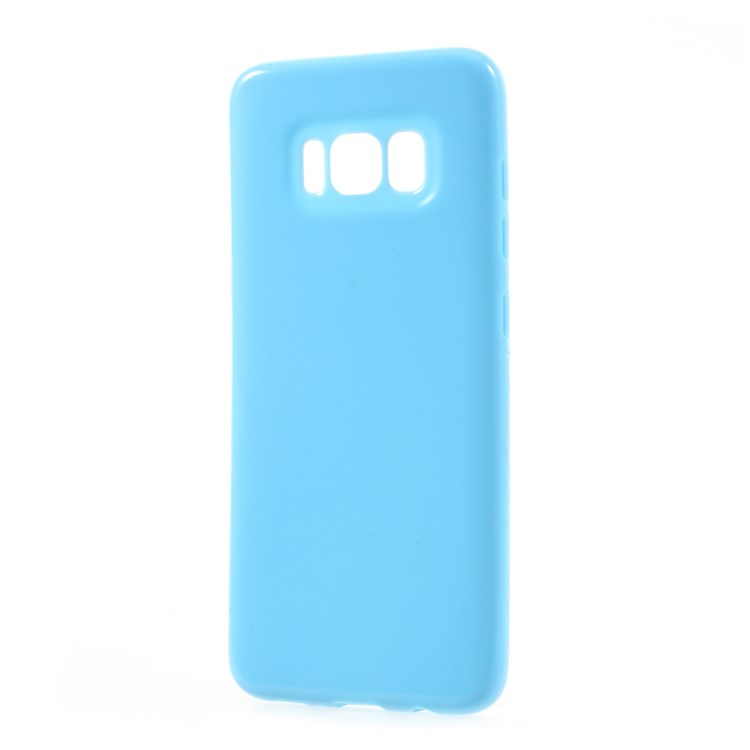For Samsung Galaxy S8 Solid Color Glossy Soft TPU Cover Case - Baby Blue-2