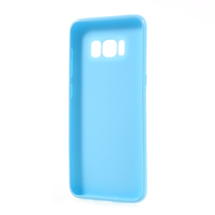 For Samsung Galaxy S8 Solid Color Glossy Soft TPU Cover Case - Baby Blue-3