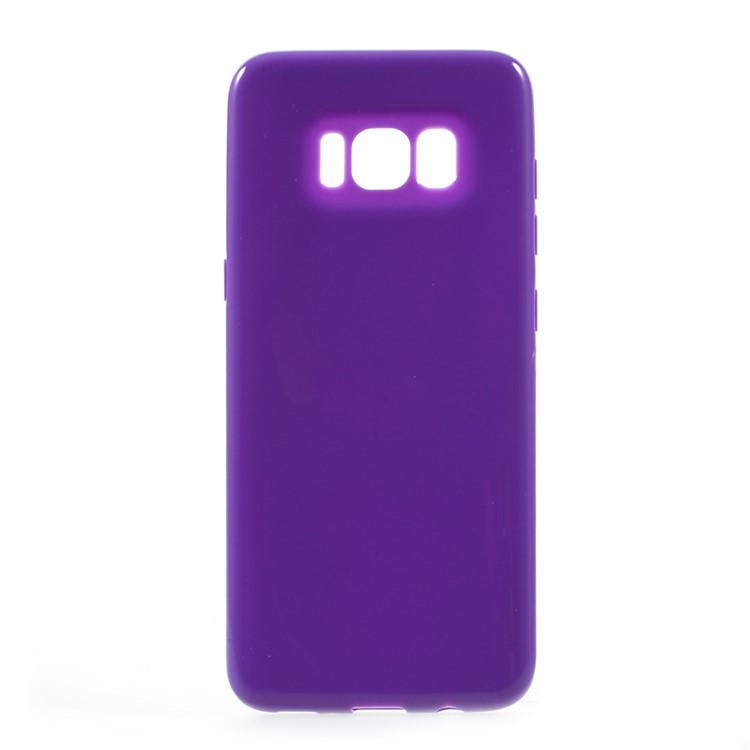 

Solid Color Glossy TPU Shell Case for Samsung Galaxy S8 - Dark Purple, Galaxy S8