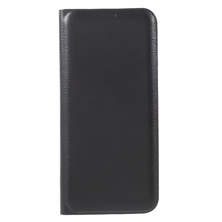 Lychee Texture Card Holder Leather Mobile Case for Samsung Galaxy S8 - Black-2