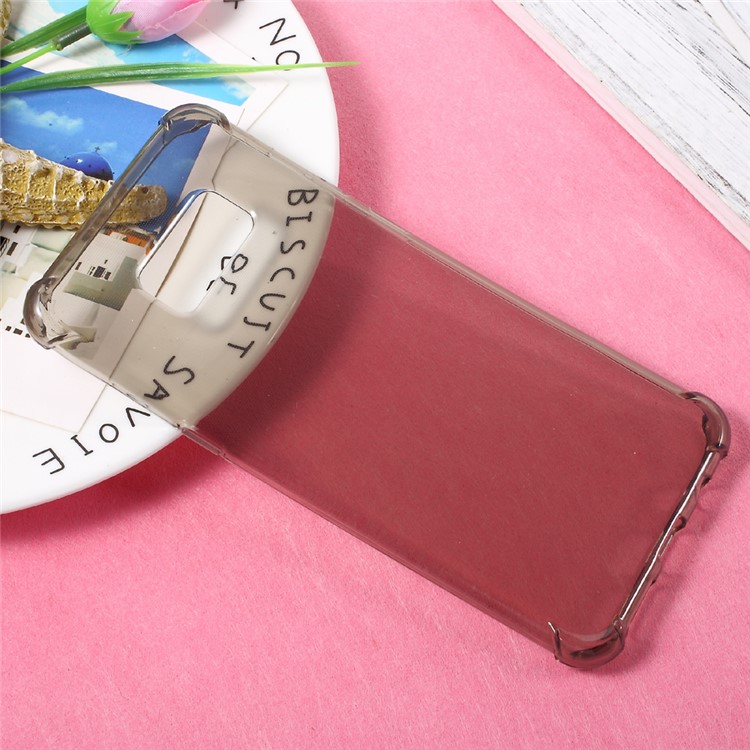 Clear Shockproof TPU Cell Phone Case for Samsung Galaxy S8 - Black-3