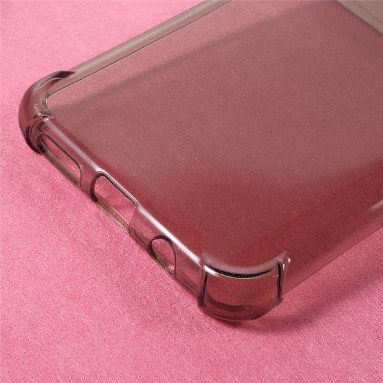 Clear Shockproof TPU Cell Phone Case for Samsung Galaxy S8 - Black-4