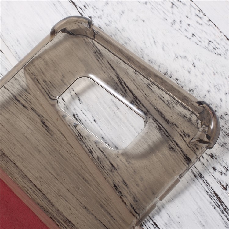 Clear Shockproof TPU Cell Phone Case for Samsung Galaxy S8 - Black-5