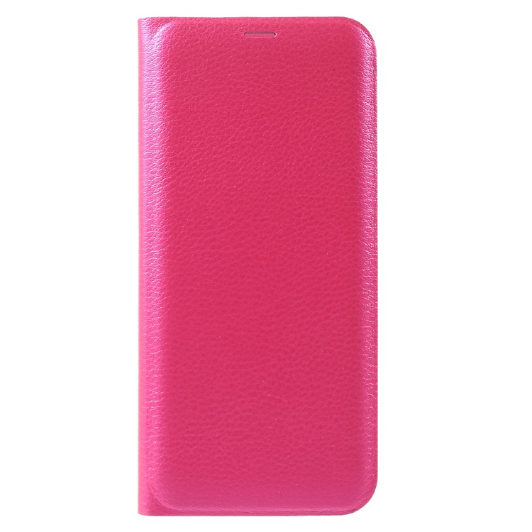 Card Holder Leather Folio Cell Phone Shell for Samsung Galaxy S8 Plus - Rose-1