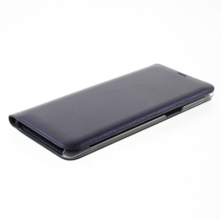 Card Holder Leather Mobile Phone Cover for Samsung Galaxy S8 Plus - Dark Blue-4