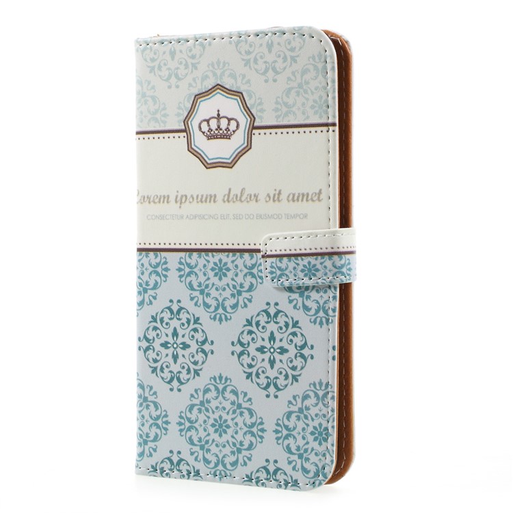 Pattern Printing Wallet Leather Stand Cover for Samsung Galaxy S8 Plus - Damask Flower-2