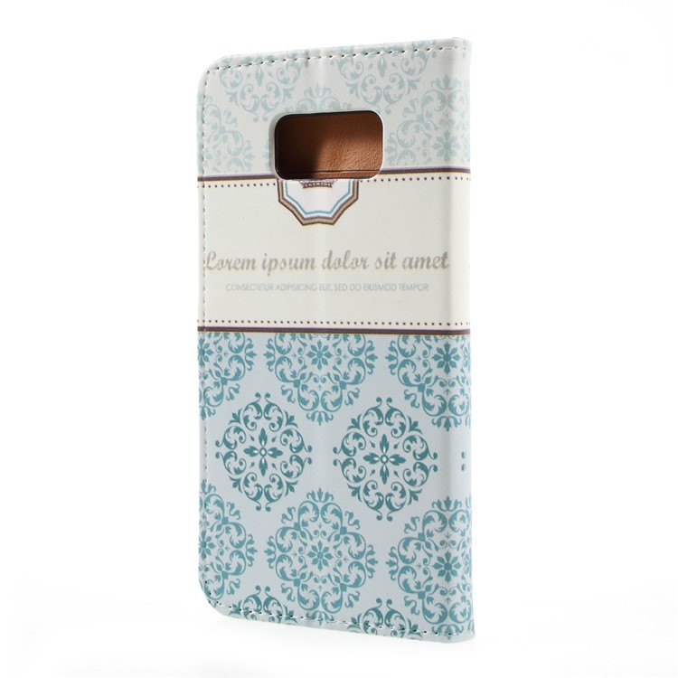 Pattern Printing Wallet Leather Stand Cover for Samsung Galaxy S8 Plus - Damask Flower-3