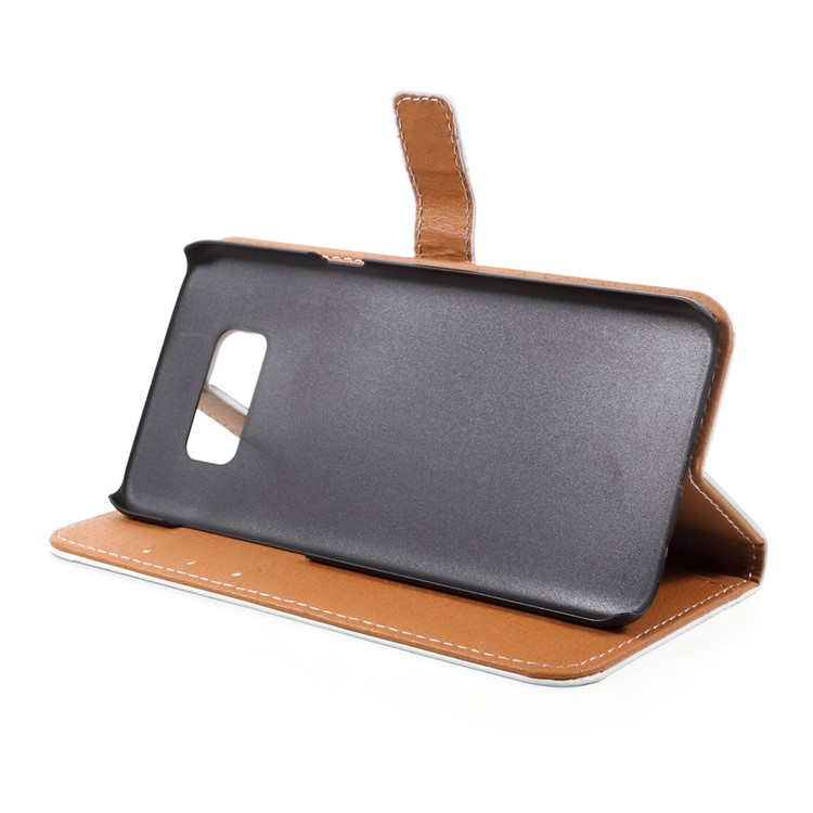 Pattern Printing Leather Stand Case with Card Slots for Samsung Galaxy S8 Plus - Dock at Sunset-5