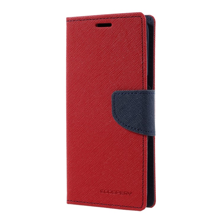 MERCURY GOOSPERY Fancy Diary Wallet Leather Cover for Samsung Galaxy S8 - Red-2