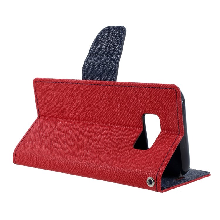 MERCURY GOOSPERY Fancy Diary Wallet Leather Cover for Samsung Galaxy S8 - Red-5