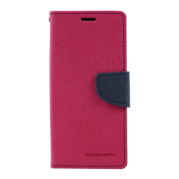 MERCURY GOOSPERY Contrast Color Leather Flip Case for Samsung Galaxy S8 - Rose-1