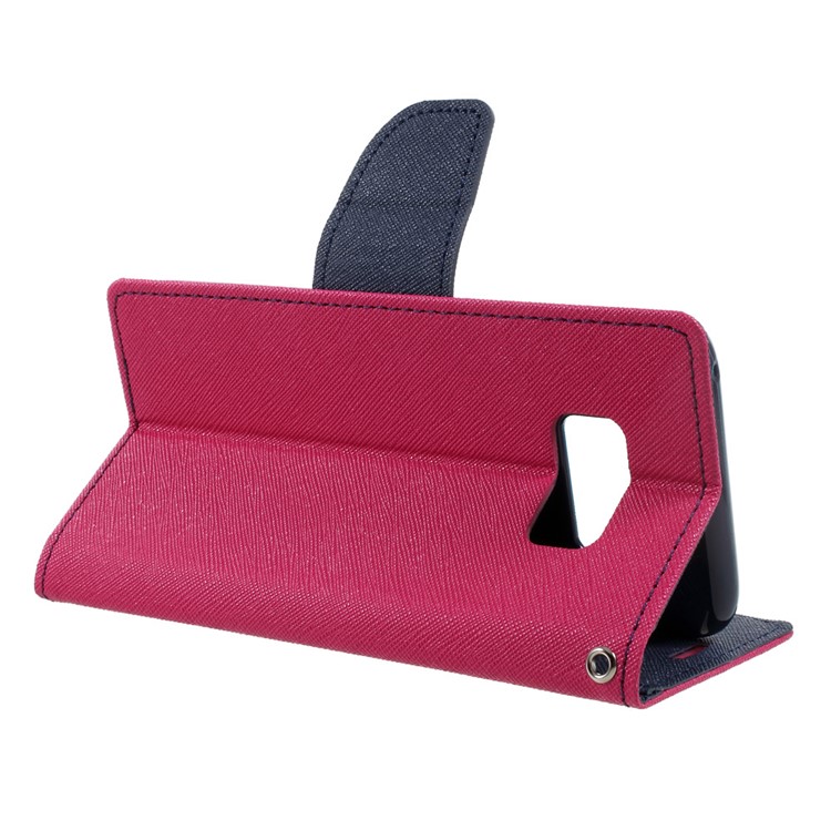 MERCURY GOOSPERY Contrast Color Leather Flip Case for Samsung Galaxy S8 - Rose-5