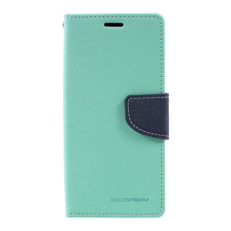 MERCURY GOOSPERY PU Leather Wallet Phone Case for Samsung Galaxy S8 - Cyan-1