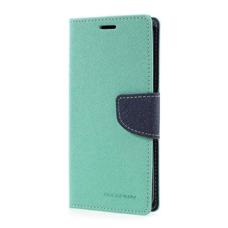 MERCURY GOOSPERY PU Leather Wallet Phone Case for Samsung Galaxy S8 - Cyan-2
