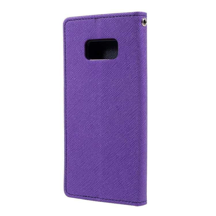 MERCURY GOOSPERY Leather Magnetic Wallet Cover for Samsung Galaxy S8 - Purple-3