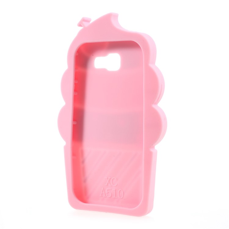 3D Cherry Ice Cream Silicone Phone Cover for Samsung Galaxy A3 A310 (2016) - Pink-4
