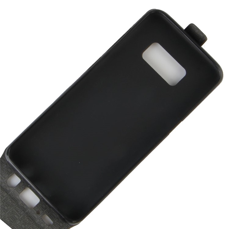 Crazy Horse Leather Vertical Case for Samsung Galaxy S8 Plus - Black-5
