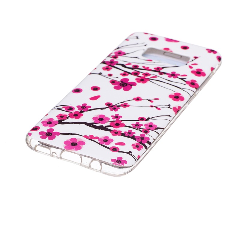 For Samsung Galaxy S8 Luminous IMD TPU Cell Phone Case - Wintersweet Flowers-3