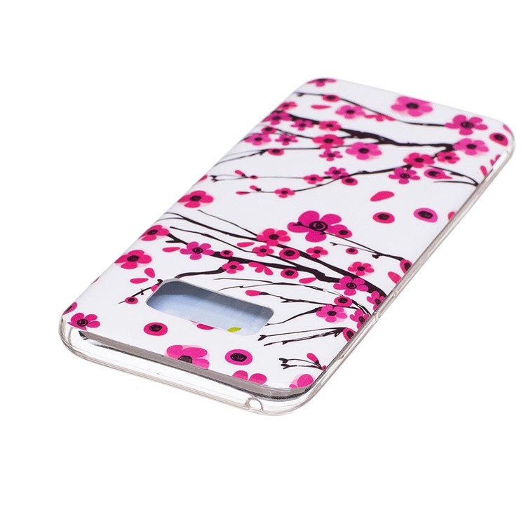 For Samsung Galaxy S8 Luminous IMD TPU Cell Phone Case - Wintersweet Flowers-4