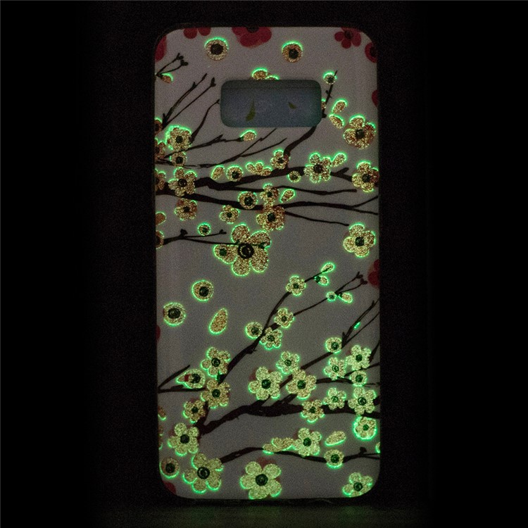 For Samsung Galaxy S8 Luminous IMD TPU Cell Phone Case - Wintersweet Flowers-5