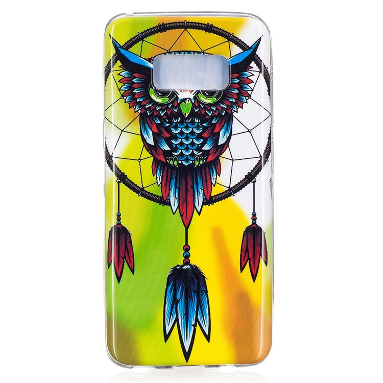 Per la Custodia Tpu Soft Tpu Samsung Galaxy S8 Luminosa - Owl And Dream Catcher