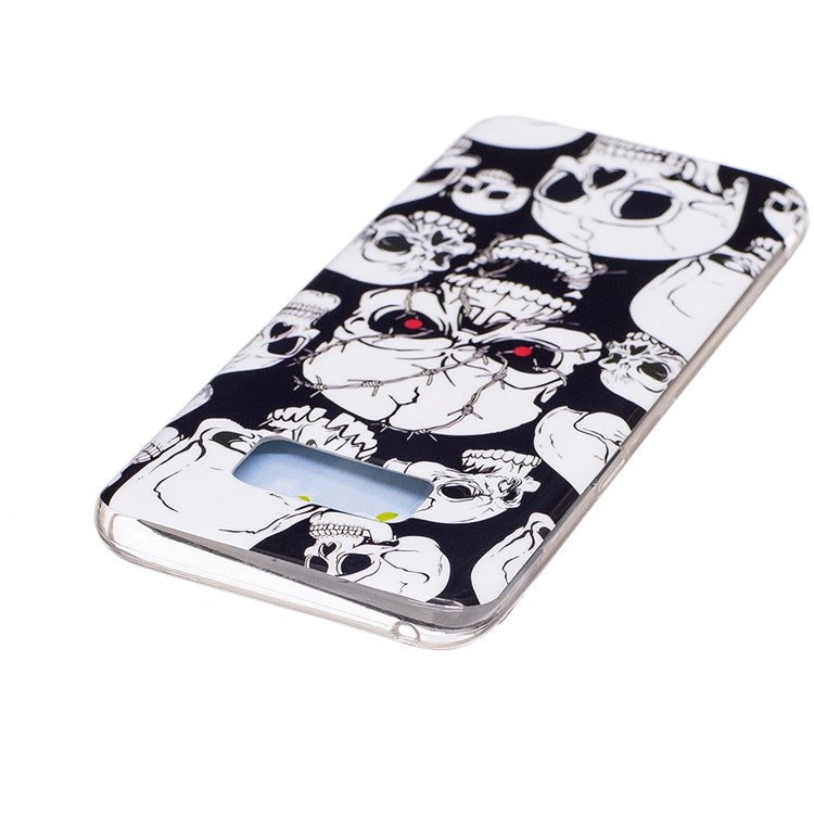 For Samsung Galaxy S8 Luminous IMD TPU Gel Case - Skulls-4