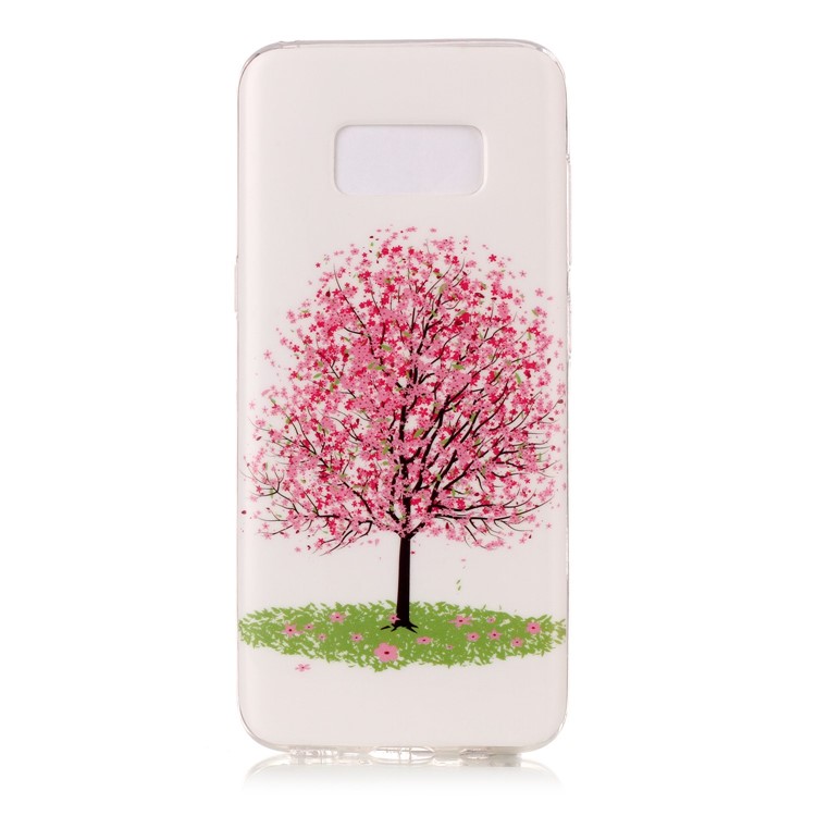 Noctilucent TPU Case for Samsung Galaxy S8 Plus G955 - Pink Flower Tree-3