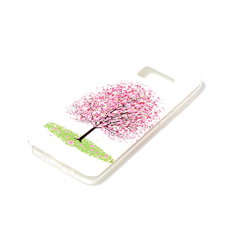 Noctilucent TPU Case for Samsung Galaxy S8 Plus G955 - Pink Flower Tree-4