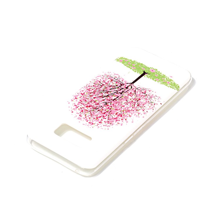 Noctilucent TPU Case for Samsung Galaxy S8 Plus G955 - Pink Flower Tree-5