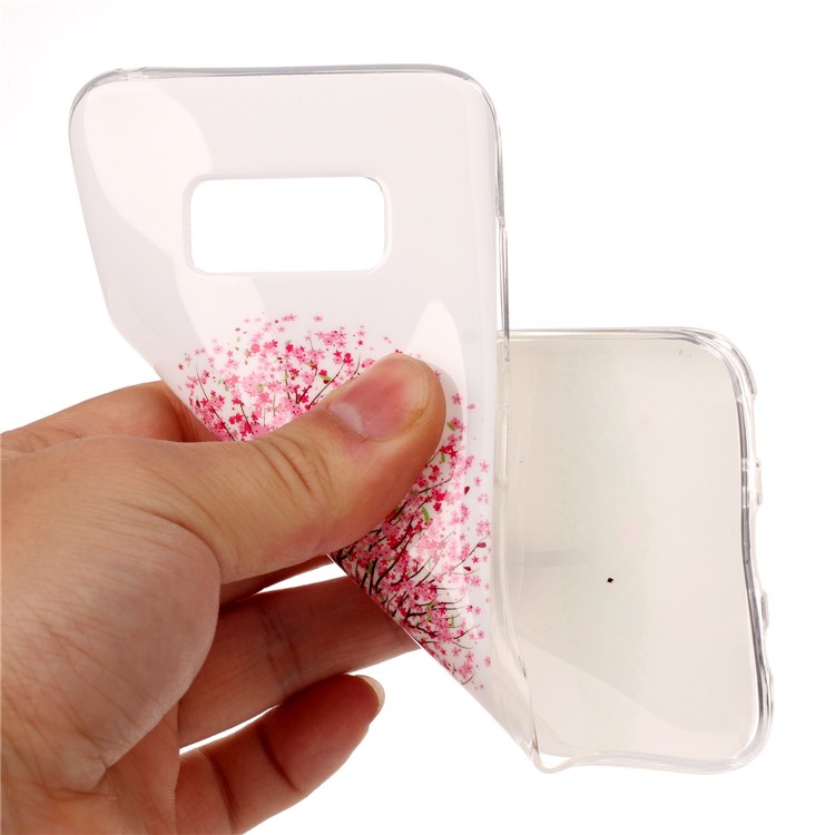 Noctilucent TPU Case for Samsung Galaxy S8 Plus G955 - Pink Flower Tree-6