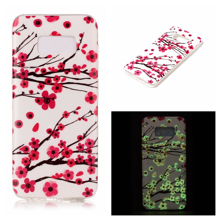 

Noctilucent TPU Case Cover for Samsung Galaxy S8 Edge - Plum Blossom