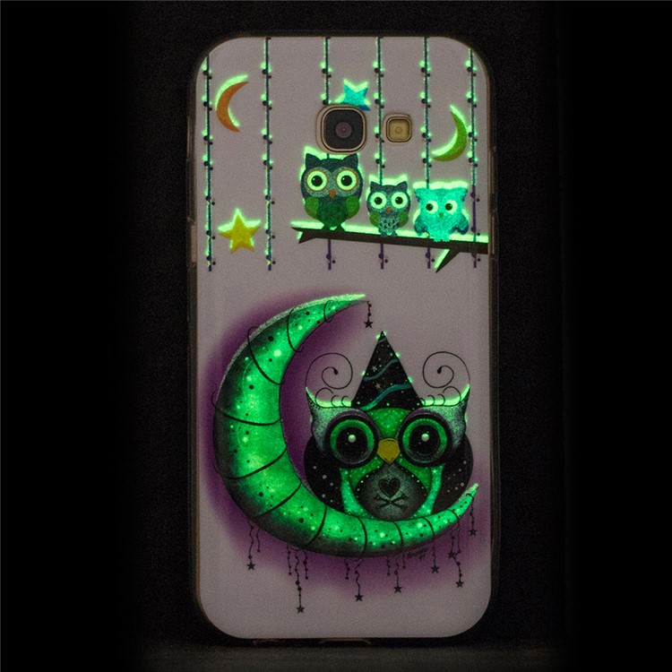 Noctilucent TPU Back Case for Samsung Galaxy A5 (2017) SM-A520F - Owls, Moon and Stars-5