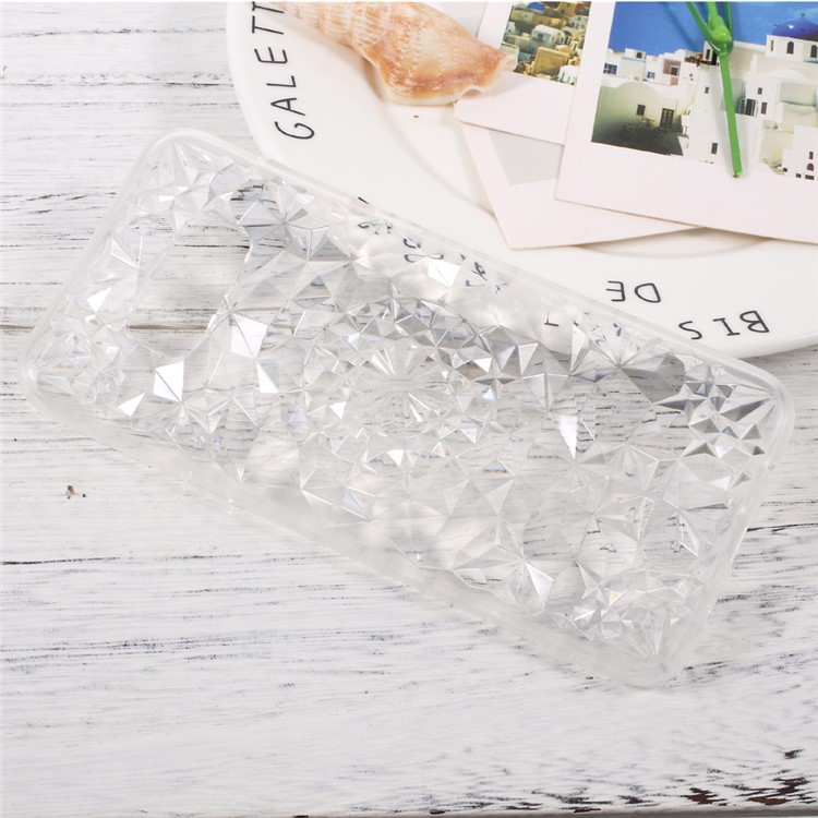 SULADA 3D Diamond Pattern TPU Phone Cover for Samsung Galaxy S8 Plus - Transparent-3