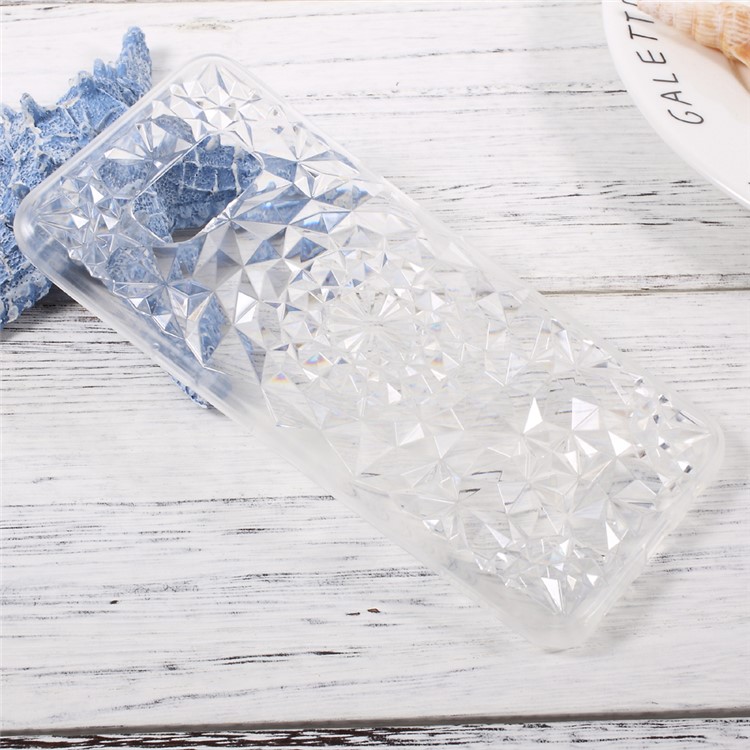 SULADA 3D Diamond Pattern TPU Phone Cover for Samsung Galaxy S8 Plus - Transparent-4