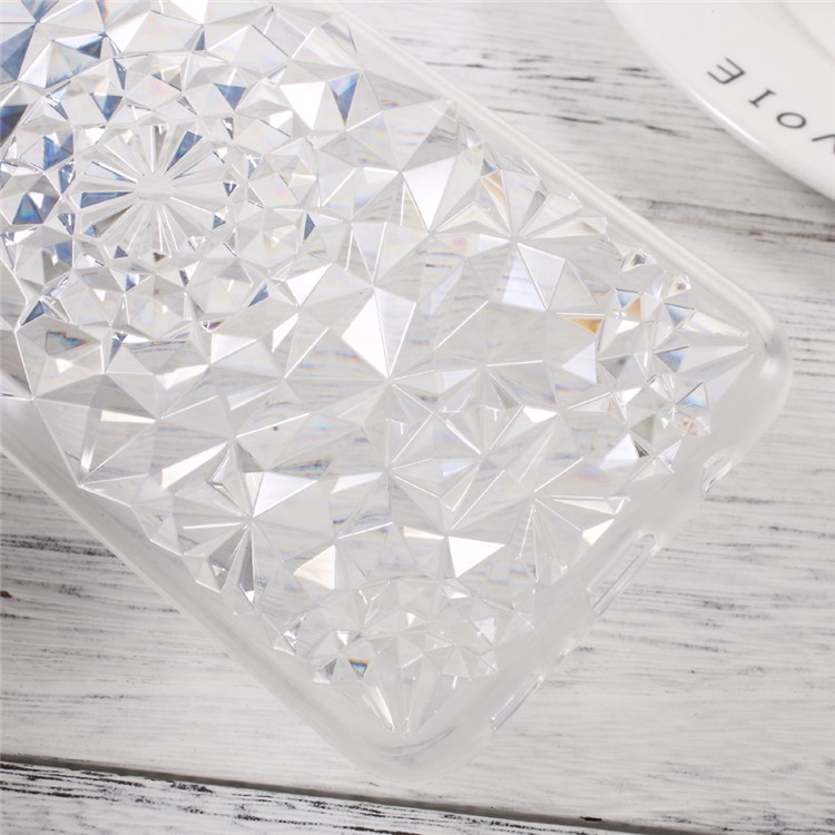 SULADA 3D Diamond Pattern TPU Phone Cover for Samsung Galaxy S8 Plus - Transparent-6
