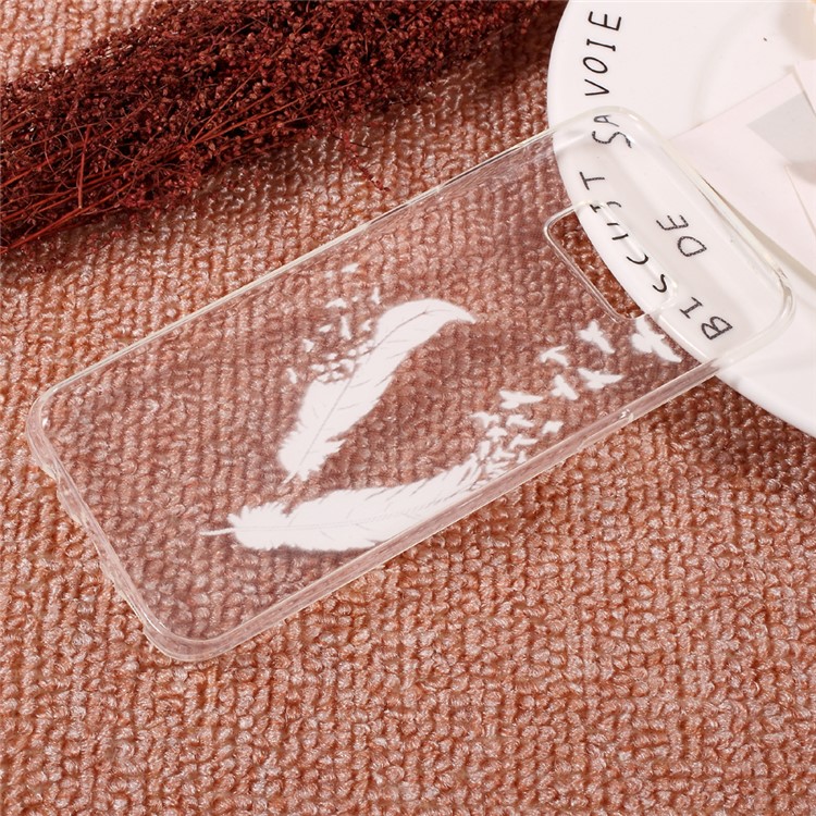 Embossed Soft TPU Back Case for Samsung Galaxy S8 - Feathers-2