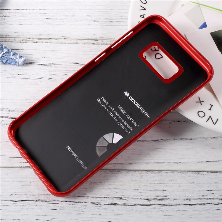 MERCURY GOOSPERY Metallic TPU Cell Phone Cover for Samsung Galaxy S8 Plus - Red-4