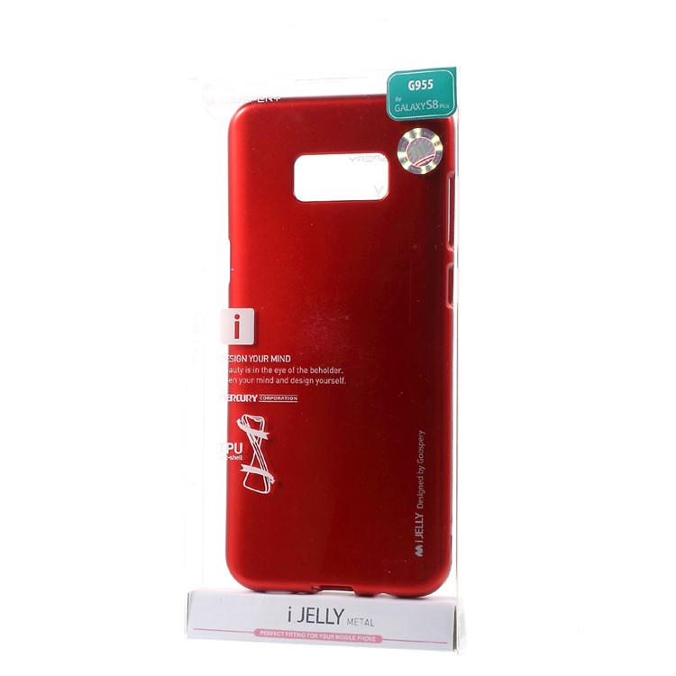 MERCURY GOOSPERY Metallic TPU Cell Phone Cover for Samsung Galaxy S8 Plus - Red-5