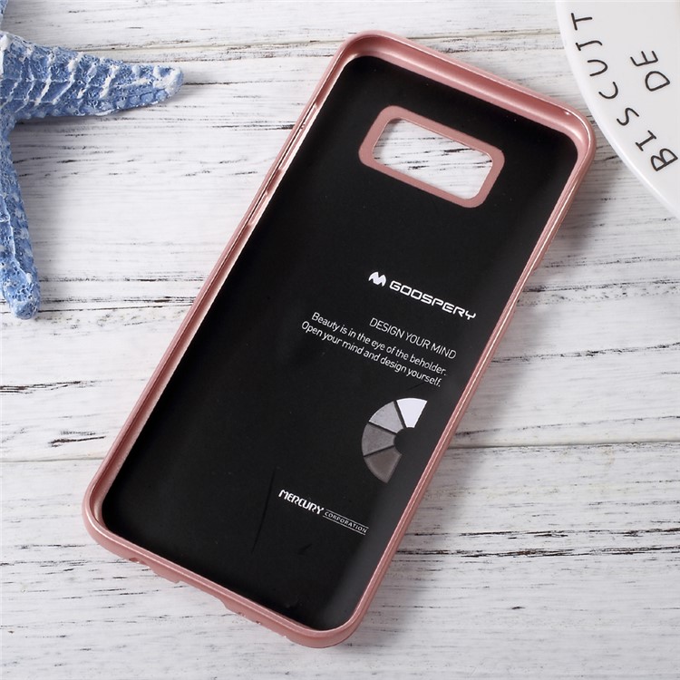 MERCURY GOOSPERY Metallic TPU Mobile Casing for Samsung Galaxy S8 Plus - Rose Gold-4