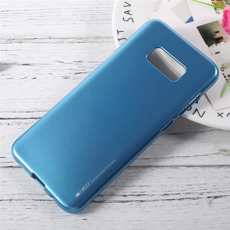 MERCURY GOOSPERY i JELLY Metallic TPU Skin Cover for Samsung Galaxy S8 Plus - Blue-1