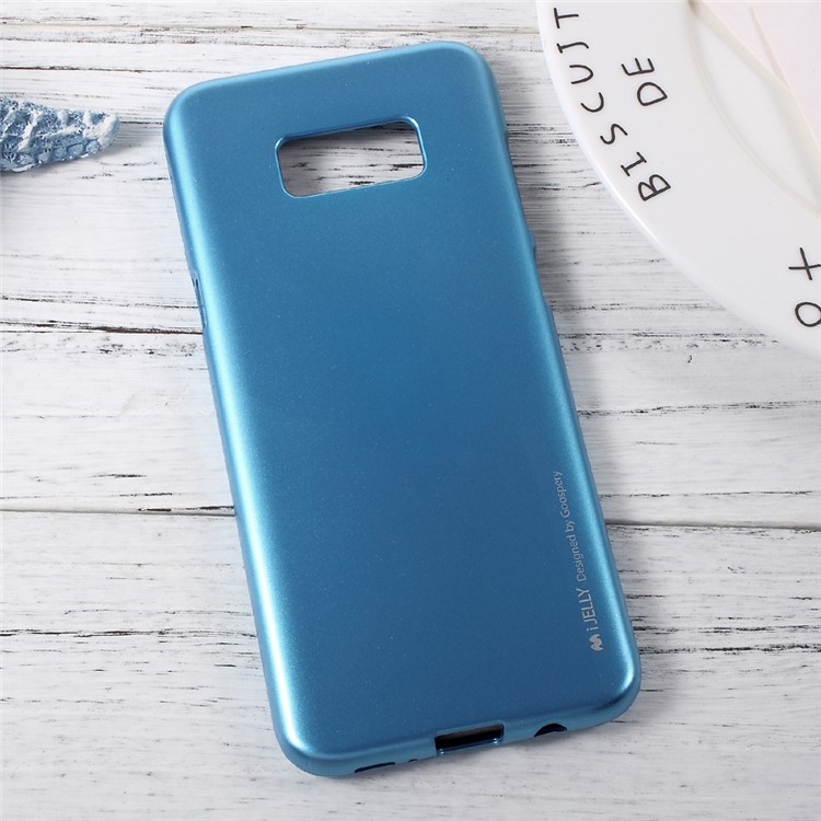 MERCURY GOOSPERY i JELLY Metallic TPU Skin Cover for Samsung Galaxy S8 Plus - Blue-2