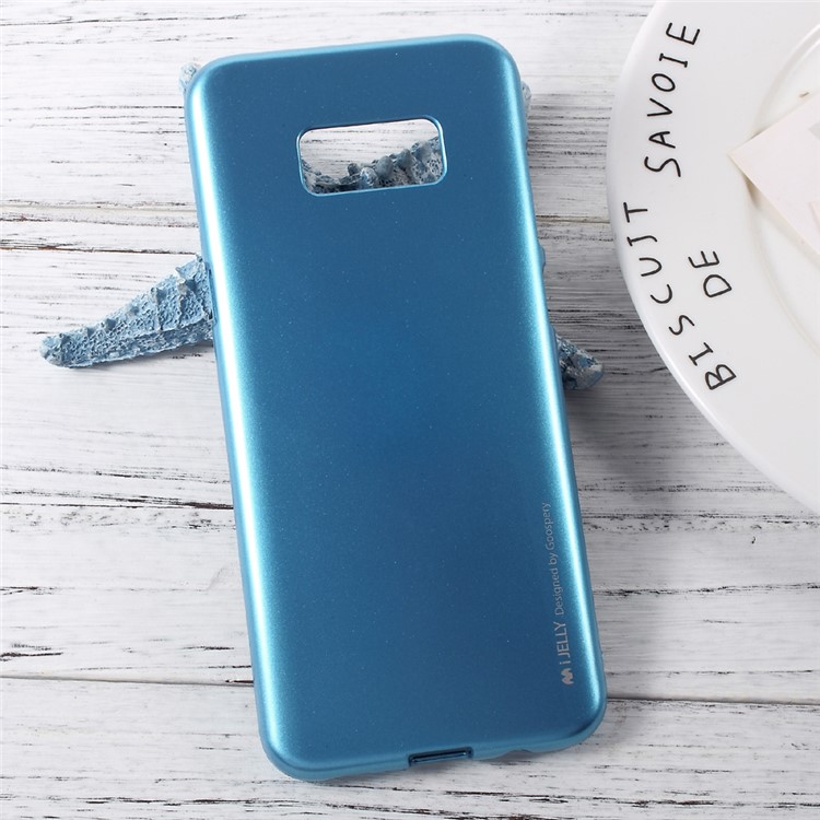 MERCURY GOOSPERY i JELLY Metallic TPU Skin Cover for Samsung Galaxy S8 Plus - Blue-3