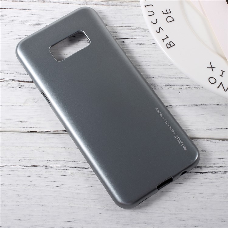 MERCURY GOOSPERY i JELLY Metallic TPU Back Shell for Samsung Galaxy S8 - Grey-2